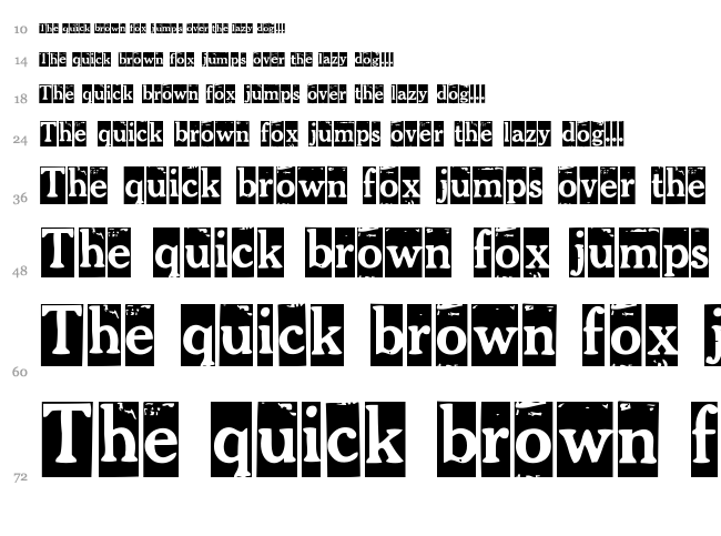 Imprenta Gonzales font waterfall